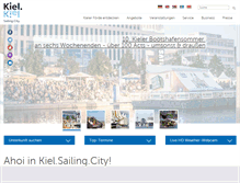 Tablet Screenshot of kiel-sailing-city.de